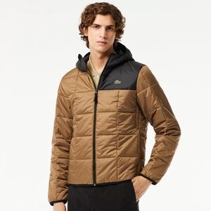Lacoste Men's Waterproof Padded Hood Puffer Jacket